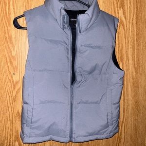 Cropped puffer vest